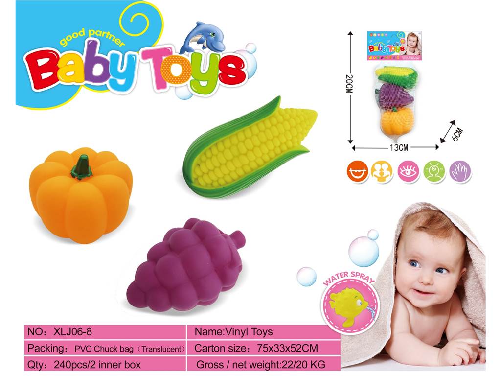 Виниловые игрушки для ванной, пищалки