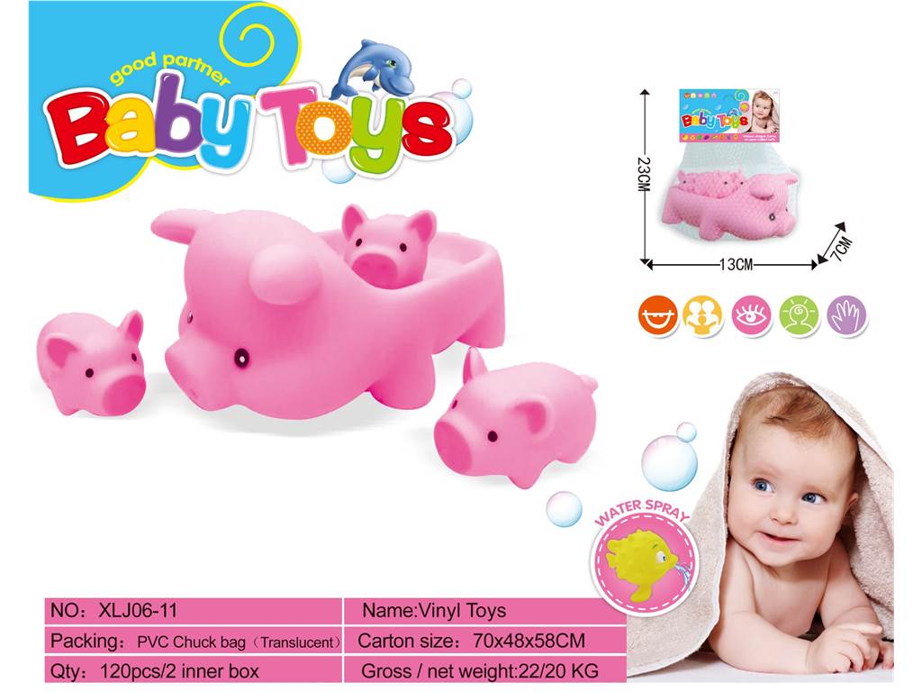 Игрушки для ванной из винила, пищалки