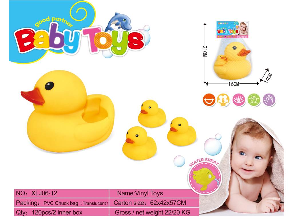 Игрушки для ванной из винила, мягкие пищалки