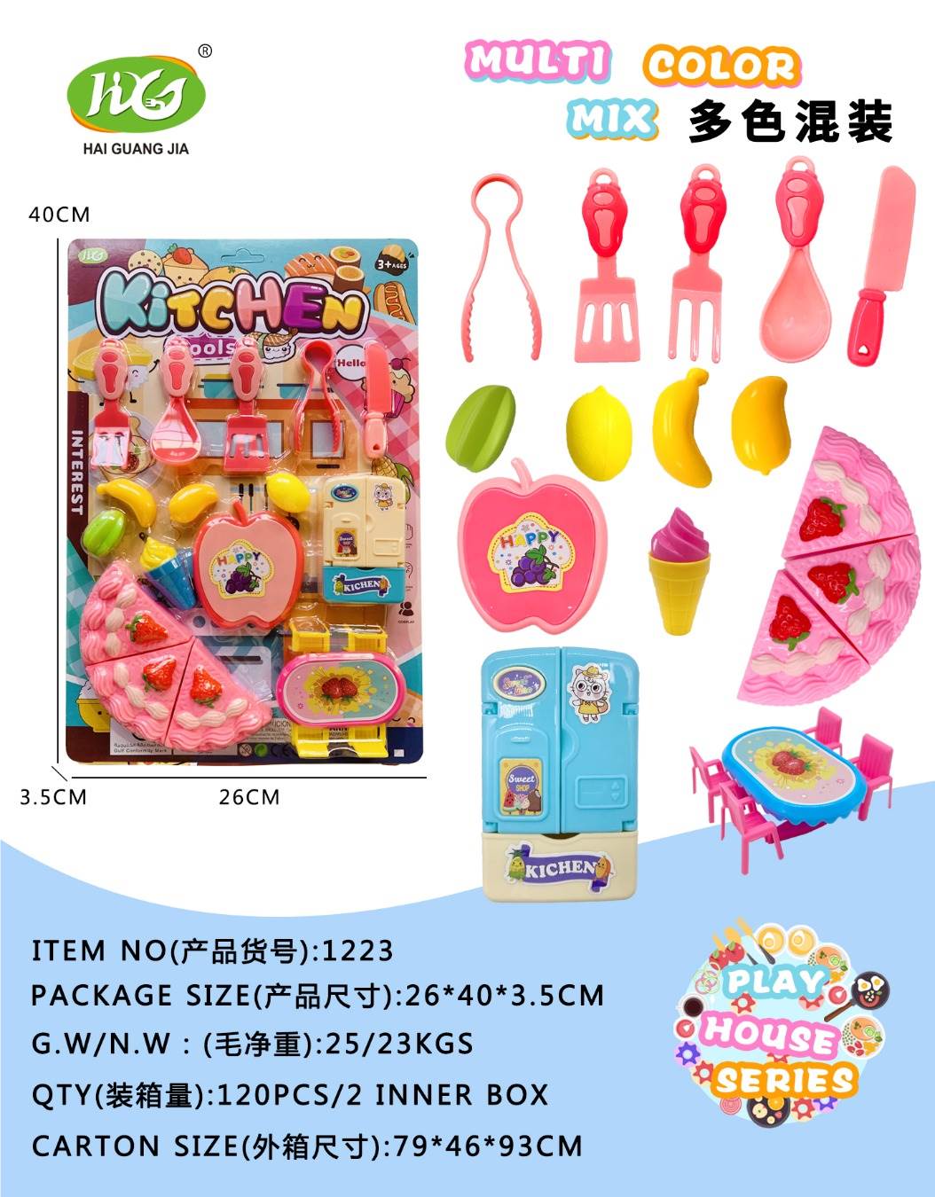 Игровой набор "Чайная вечеринка": посуда, продукты, мебель