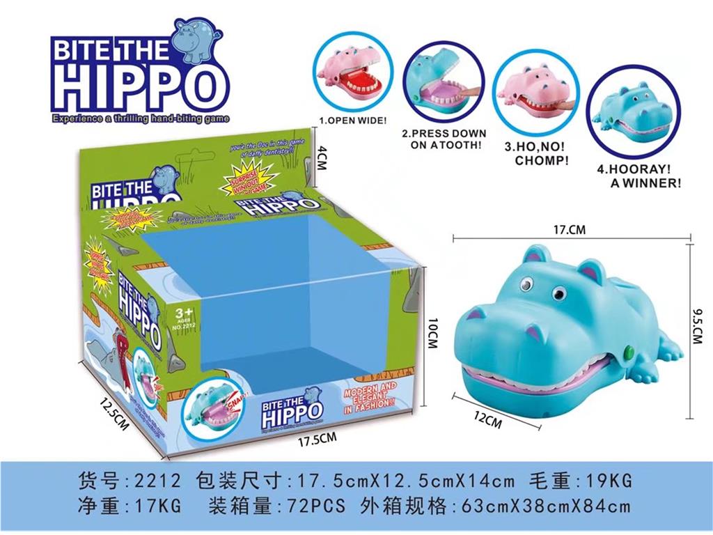 Игра Hippo Bites Fingers: забавный крокодил, кусающий за пальцы
