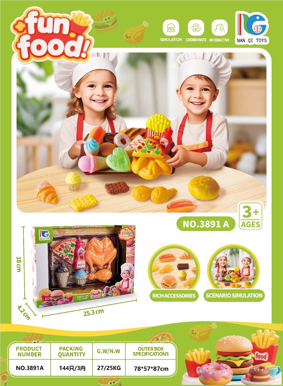 Игровой набор "Жареный цыпленок"