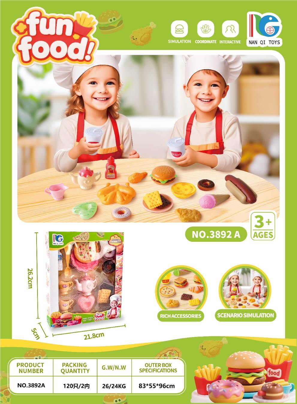 Игровой набор "Чайный сервиз-пончик"