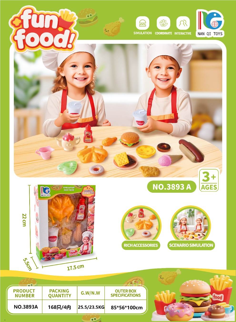 Игровой набор "Жареный цыпленок" в коробке