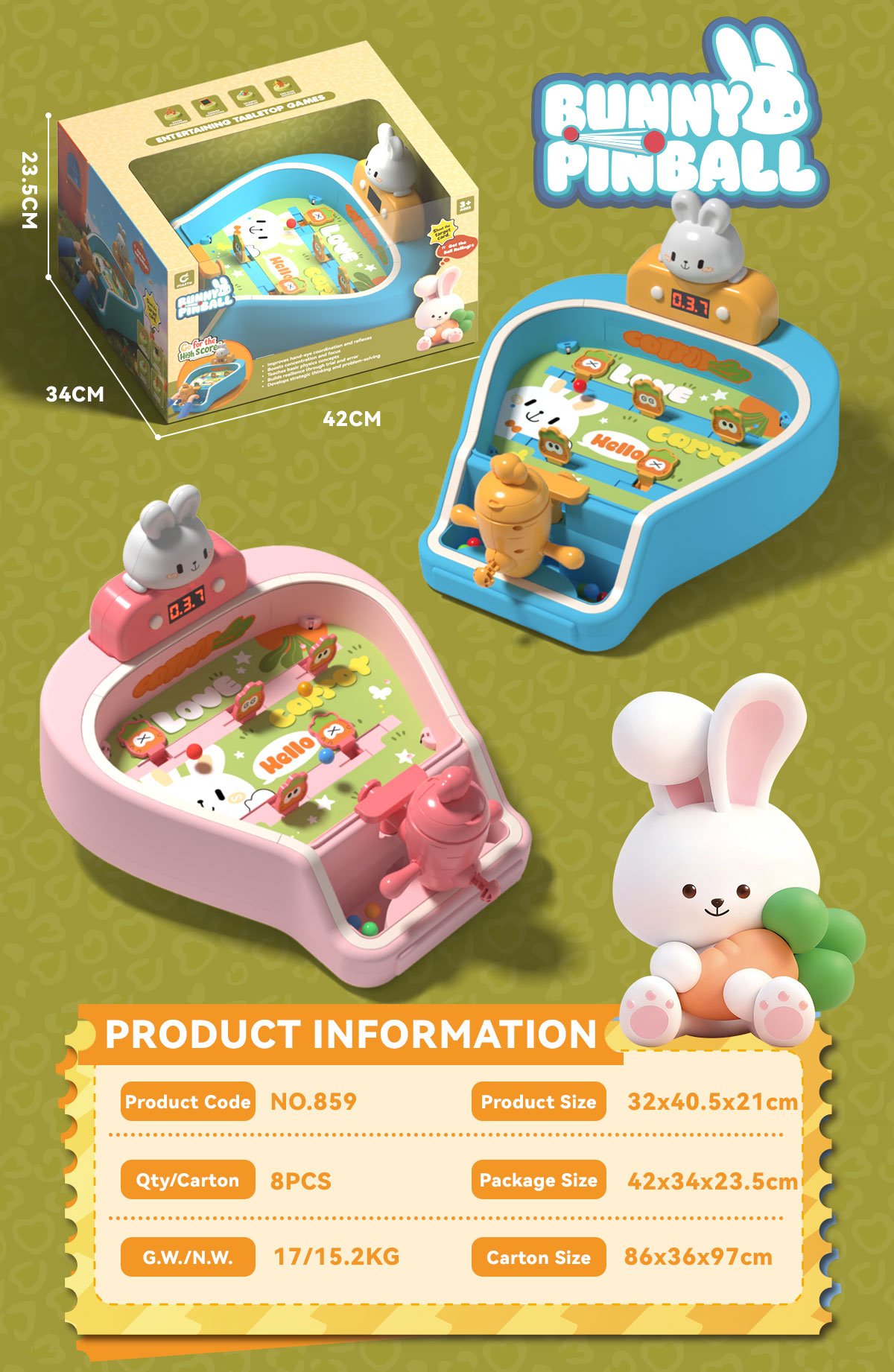 Настольная игра Rabbit Battle: Зайцы в бою