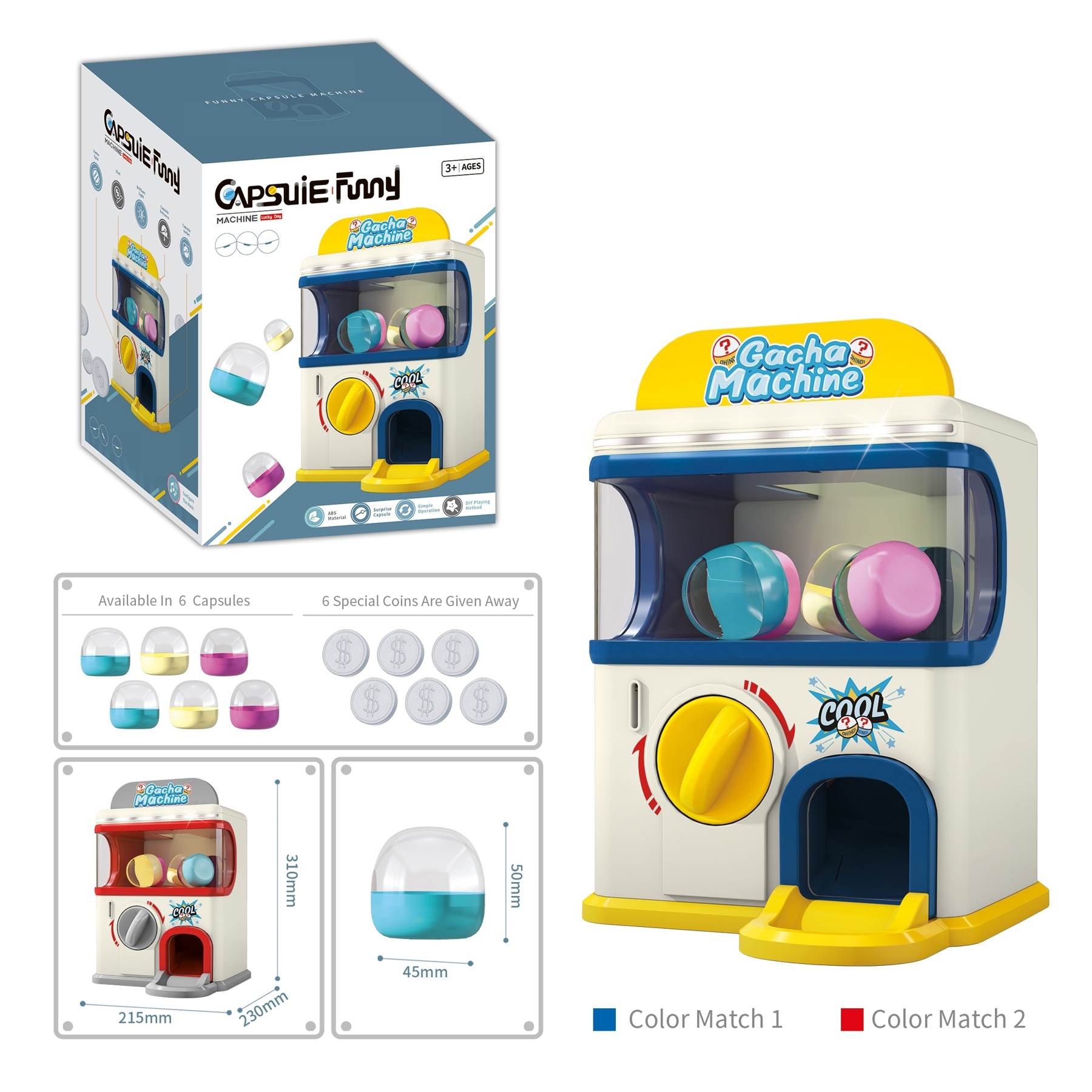 Автомат для выдачи капсул с игрушками "Egg Twisting Machine"