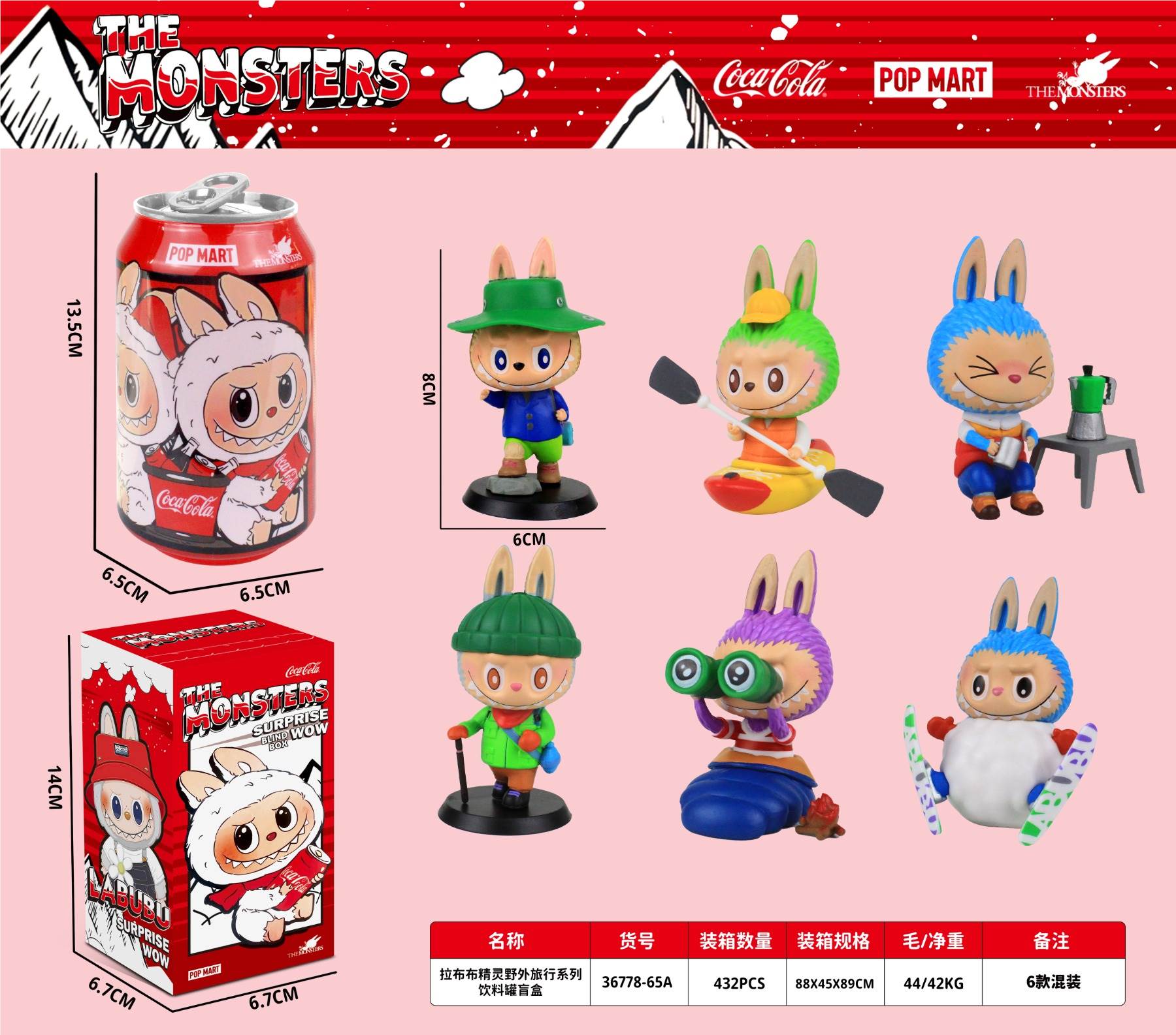 Фигурки Labu Elf: Серия "Путешествия", имитация колы, сюрприз-бокс