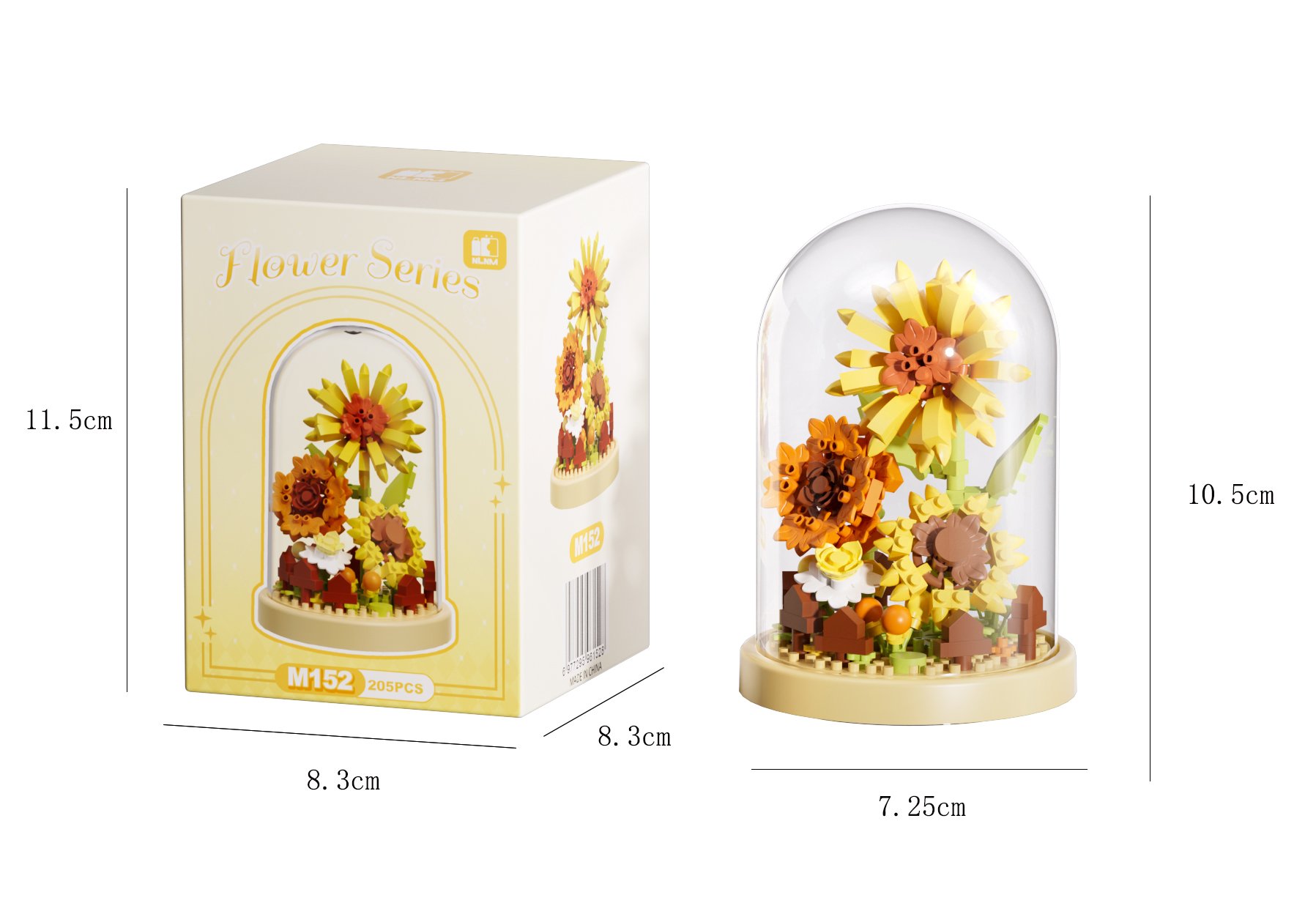 Конструктор Calendula Xiangyang 205 деталей с прозрачным куполом