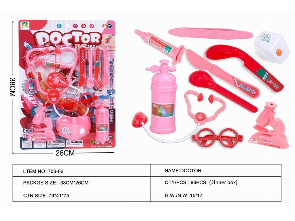 Игровой набор доктора в блистере