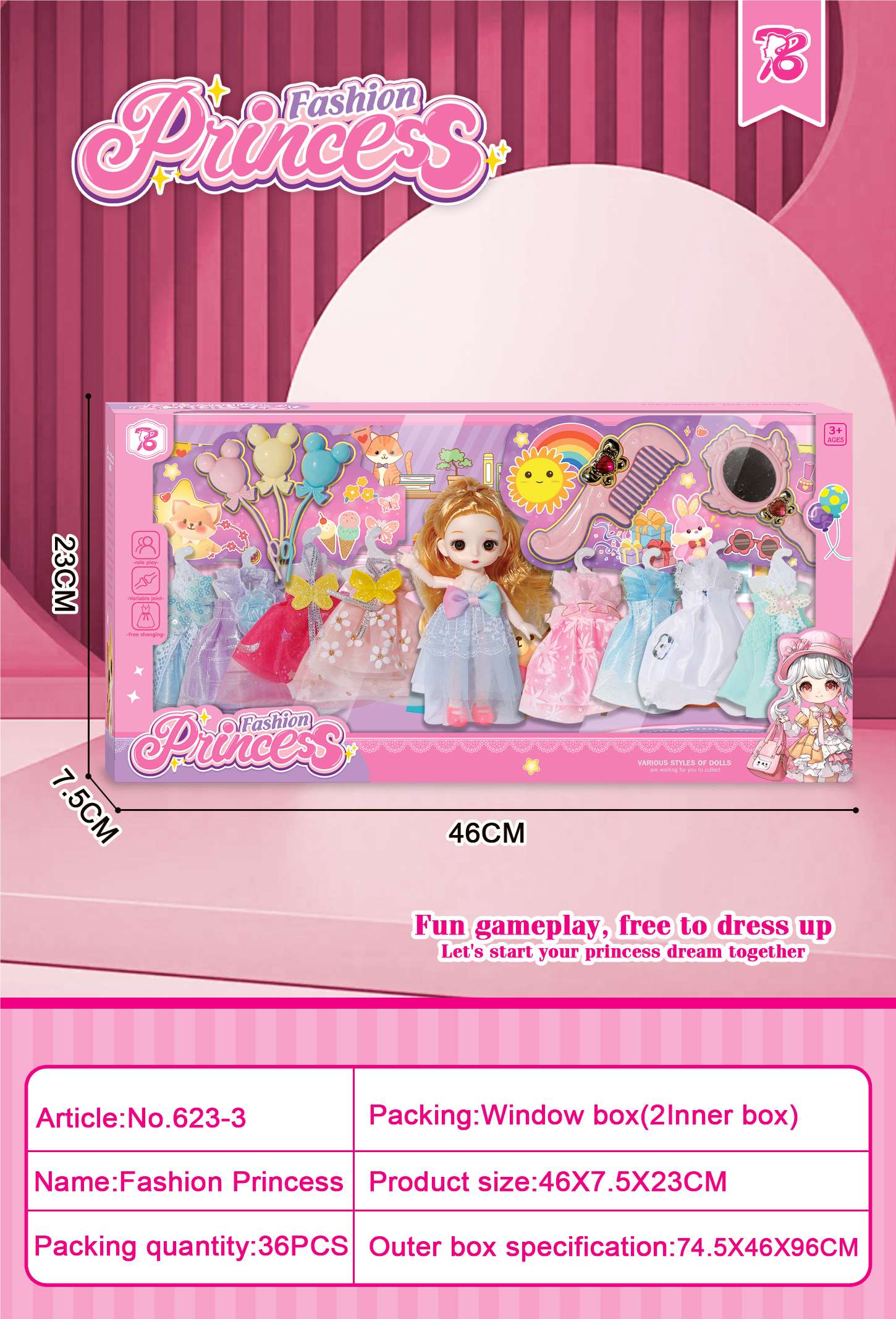Набор Barbie: кукла и аксессуары, оптом