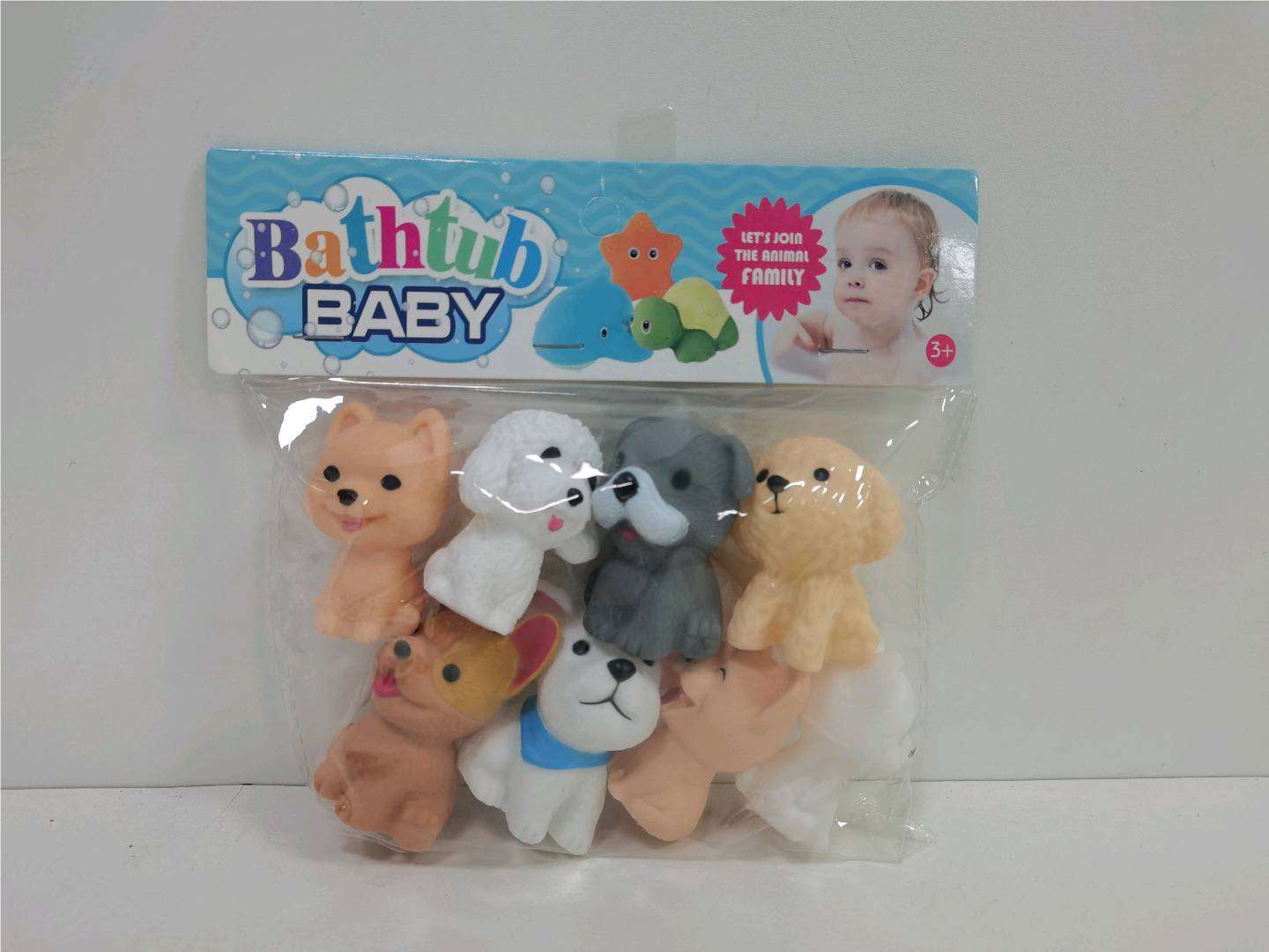 Набор пищащих резиновых игрушек для ванной, 8 шт
