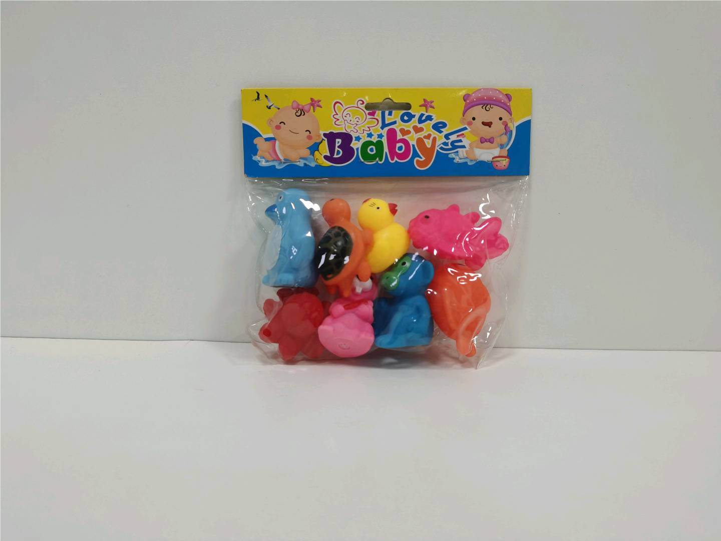 Набор пищащих игрушек для ванной "Животные", 8 шт.