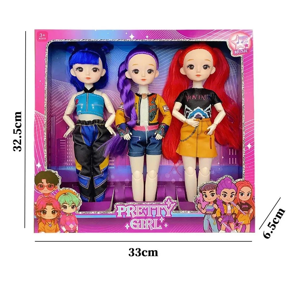Куклы K-POP Rainbow Hunting Magic, 30 см, 3 шт.