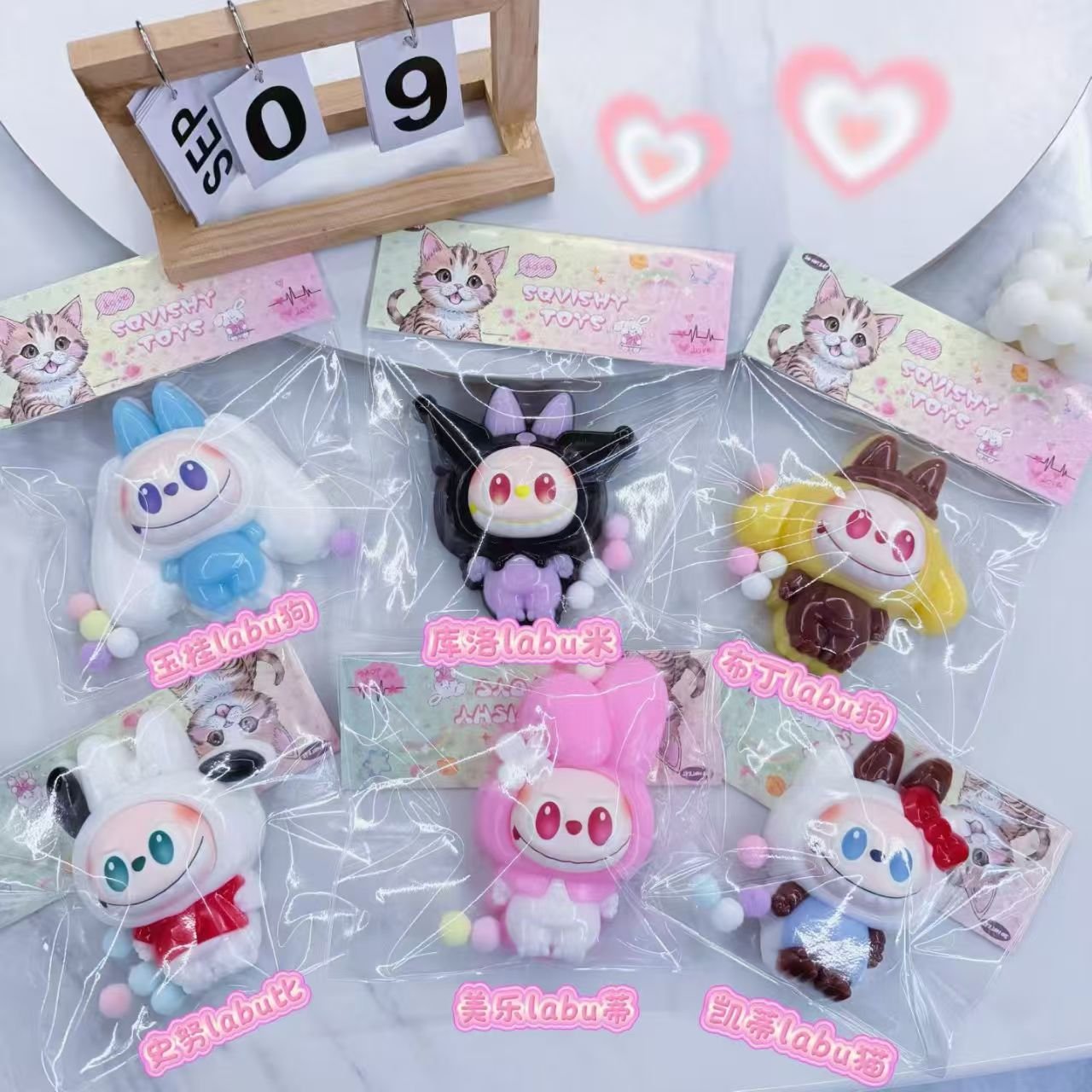 Мялка антистресс Sanrio Labubu, 384 шт/кор