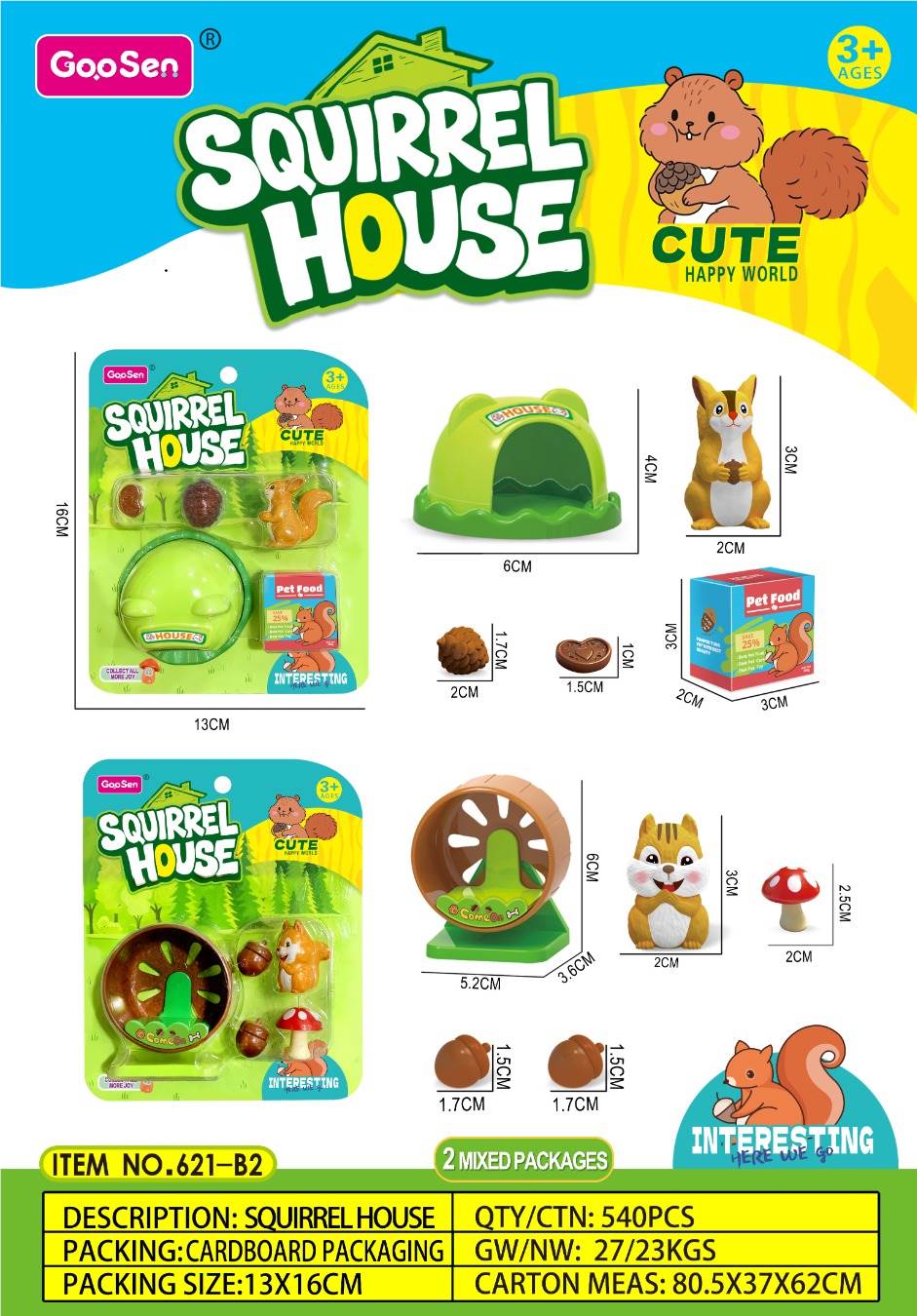 Игровой набор "Домик белочки": сюжетно-ролевая игра