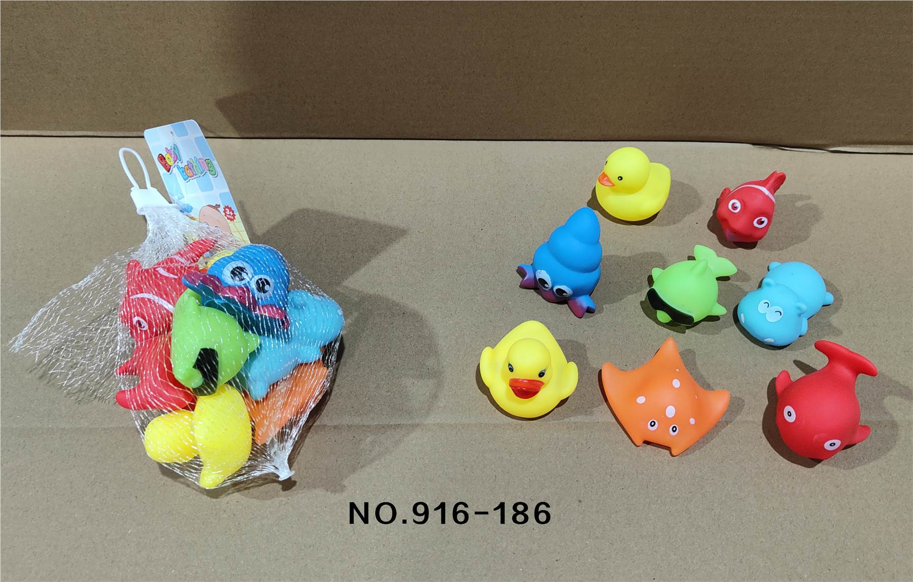 Набор игрушек для ванной "Морские животные", 8 шт.