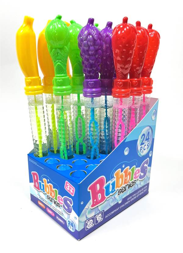 Мыльные пузыри Фрукты, 26 см, 4 цвета