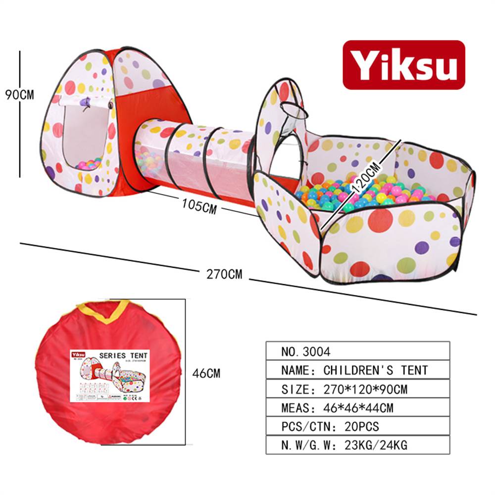 Детский игровой комплекс: палатка, туннель, бассейн с шариками