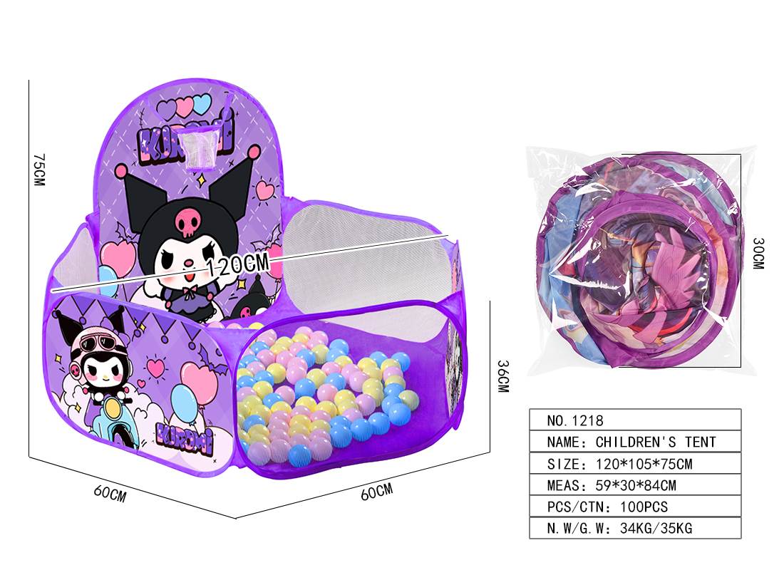 Детский манеж Sanrio Kuromi с шариками