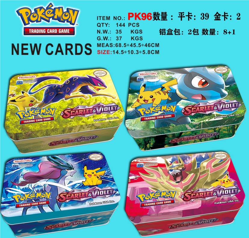 Карточная игра Pokemon в железной коробке
