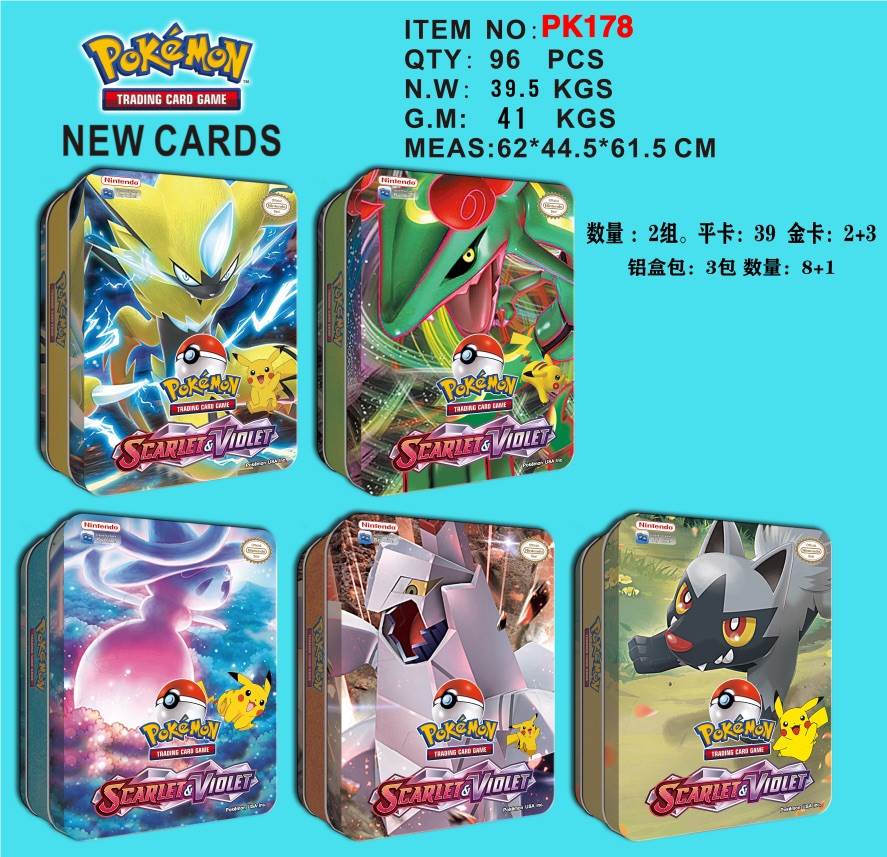 Карточная игра Pokemon в железной коробке