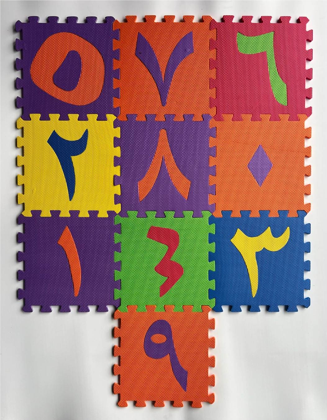 EVA пазл-мат с арабскими цифрами, 10 шт.
