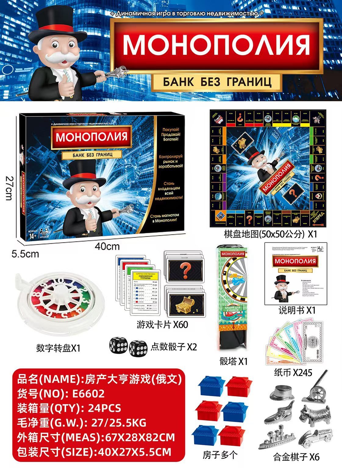 Настольная игра "Real Estate Tycoon" (Русская версия)