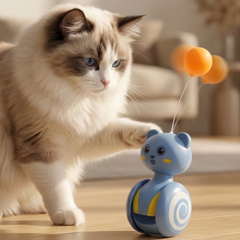 Игрушка для кошек "Неваляшка с мячиком"