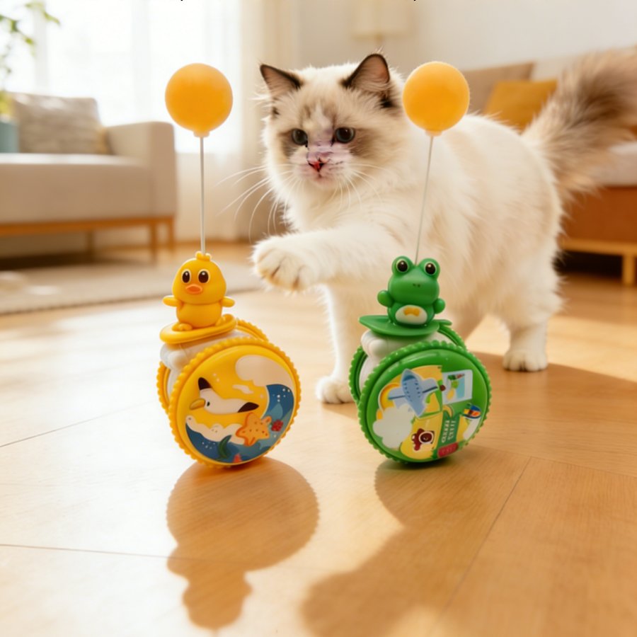 Игрушка-неваляшка для кошек с мячиком