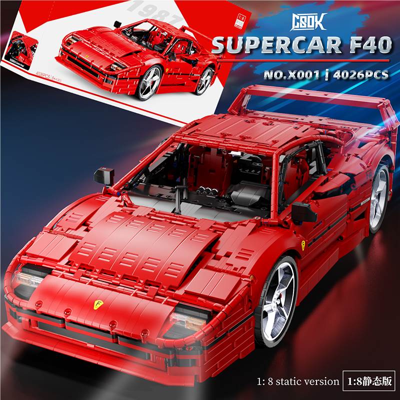 Конструктор Ferrari F40, 4026 деталей