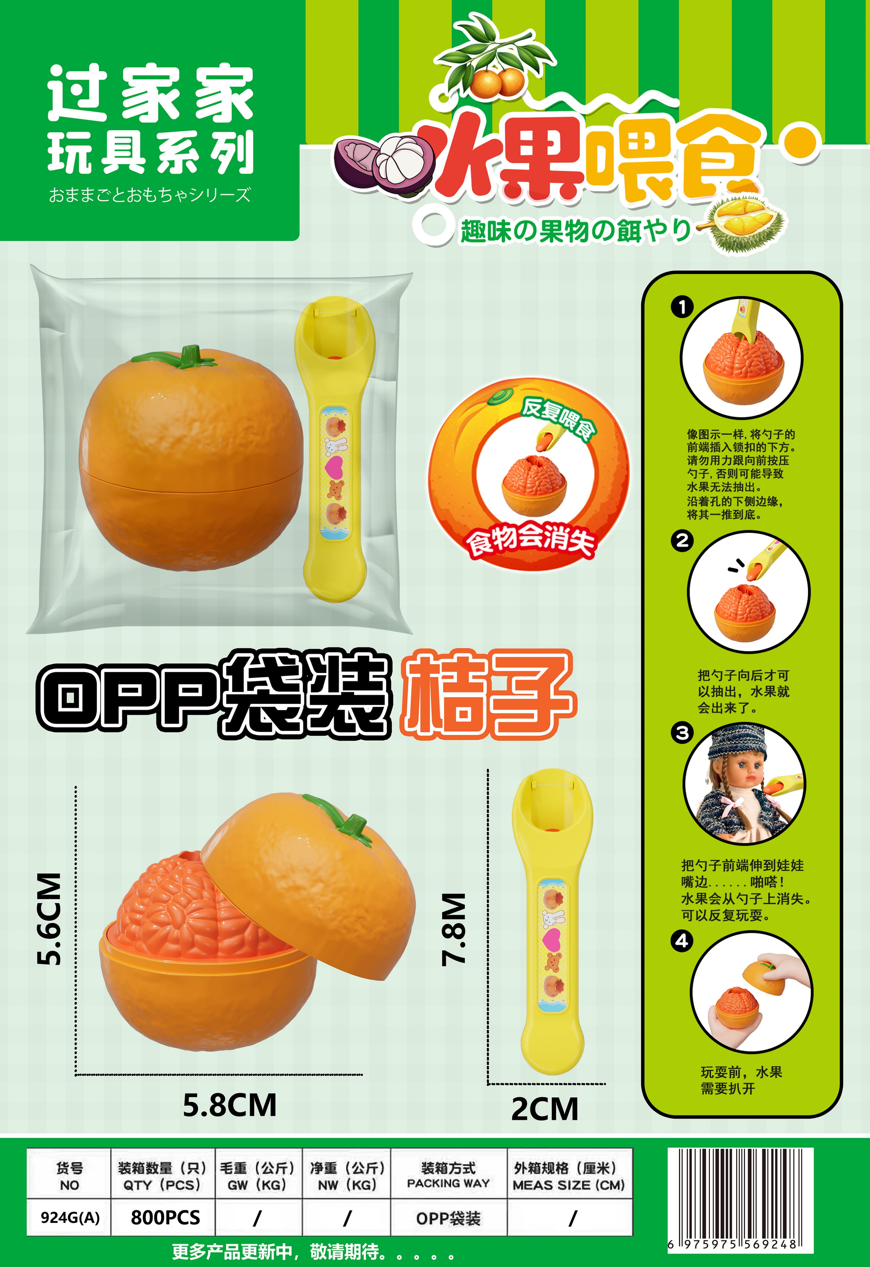 Набор для кормления Fun Orange в пакете