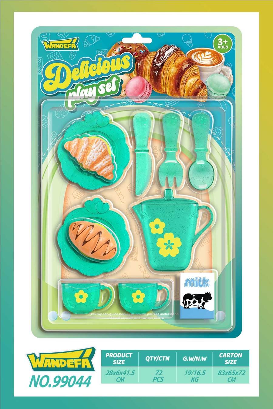 Игровой набор посуды и продуктов для сюжетно-ролевых игр