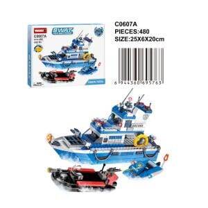 Конструктор Woma Town Marine Police, 480 деталей