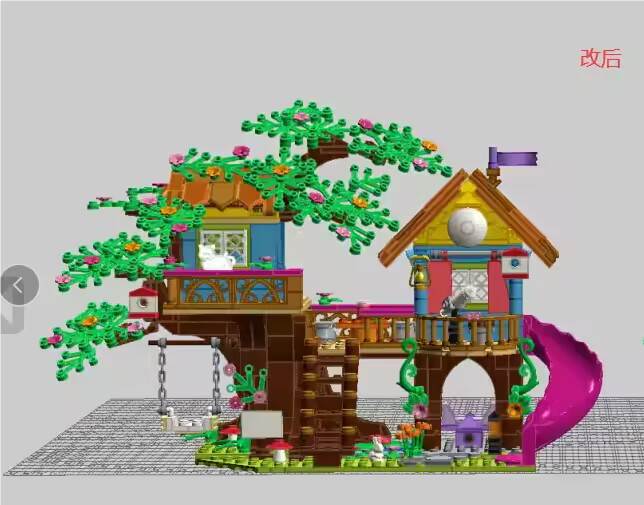 Конструктор-головоломка Домик на дереве, DIY сборка