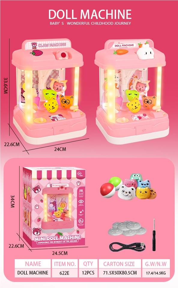Игровой автомат "Мишка/Зайчик" для ловли игрушек