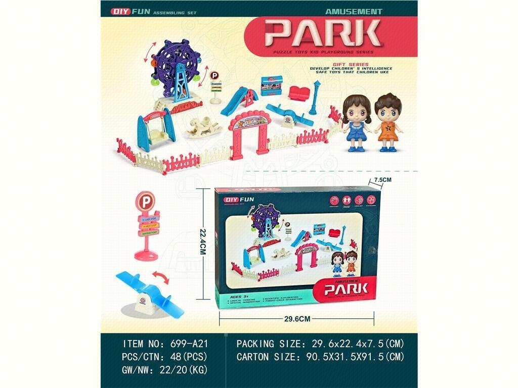 Игровой набор "Парк развлечений": колесо обозрения, миниатюра