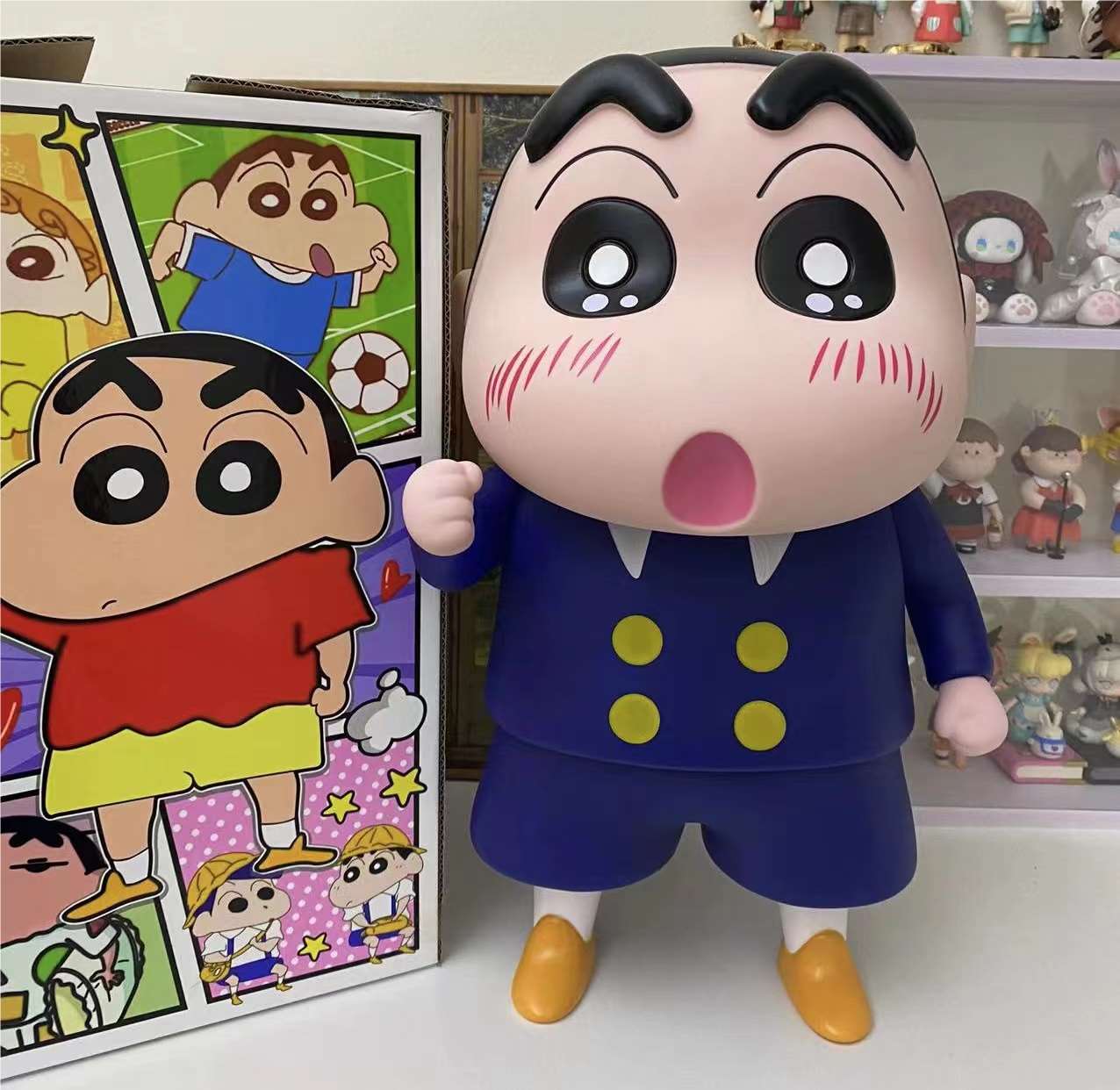 Мягкая игрушка Shin-chan в школьной форме, 40 см