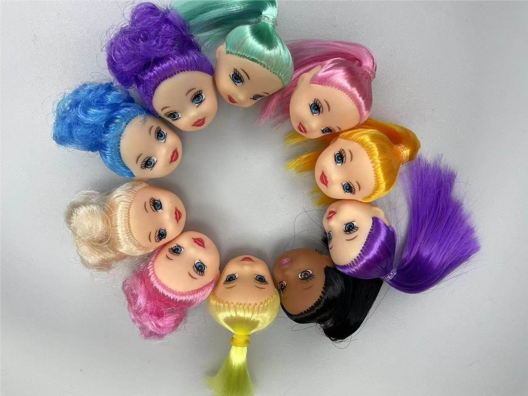 Голова куклы Barbie 9 см, винил, аксессуары