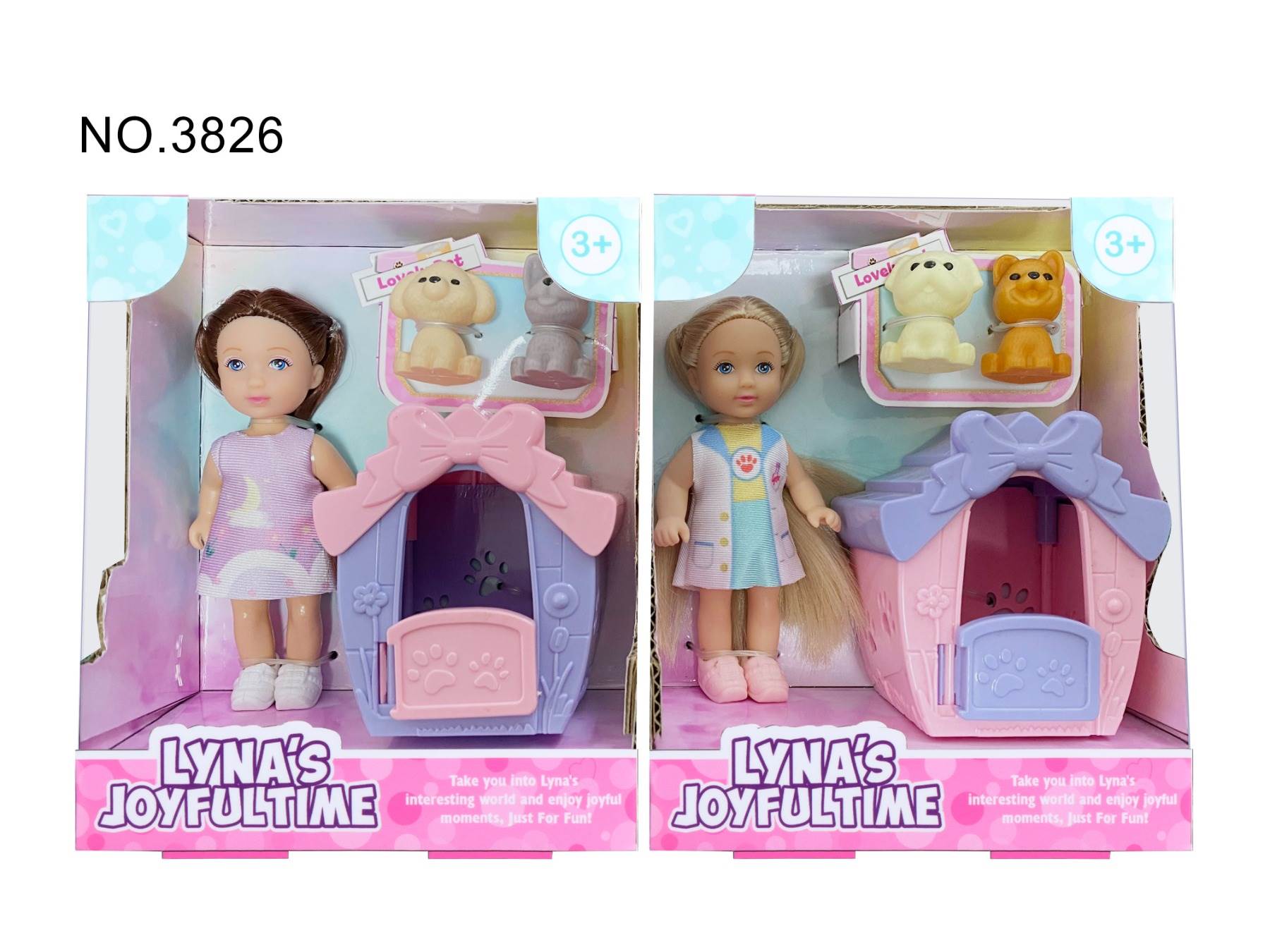Кукольный домик с фигурками и питомцами, 11 см