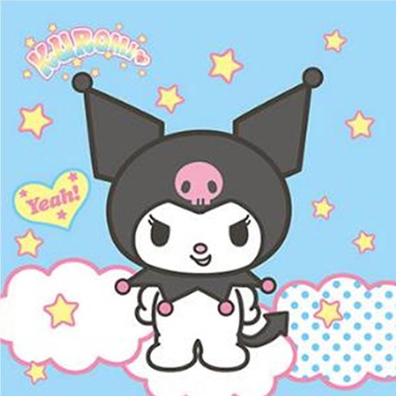 Алмазная мозаика Kuromi DIY с рамкой 20x20 см