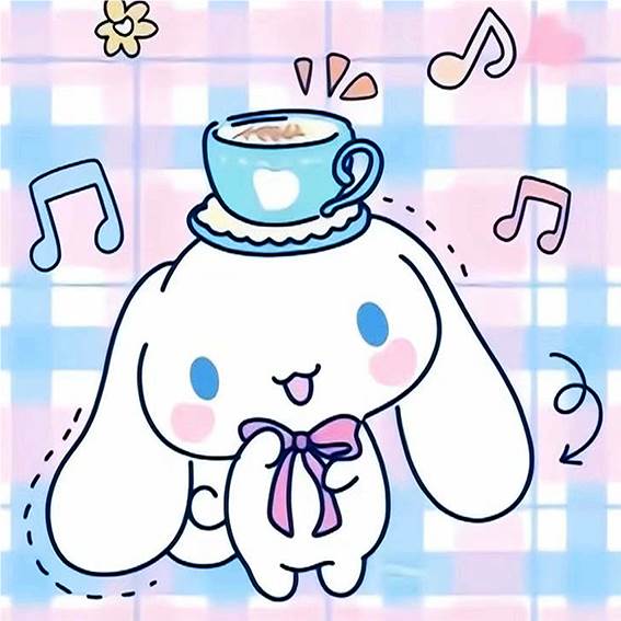 Алмазная мозаика DIY "Cinnamoroll" с рамкой 20x20 см