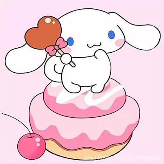 Алмазная мозаика DIY "Cinnamoroll" с рамкой 20x20 см