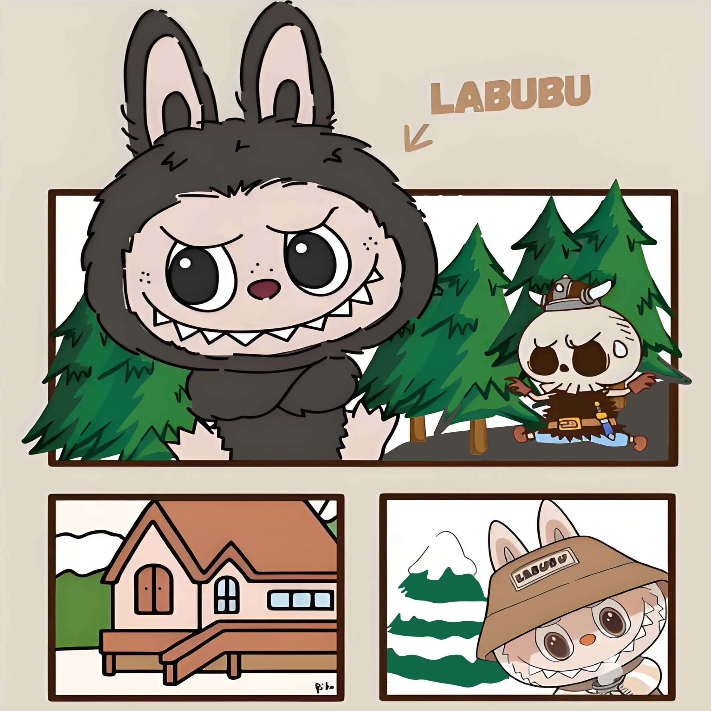 Алмазная мозаика Labu DIY с рамкой 20x20 см