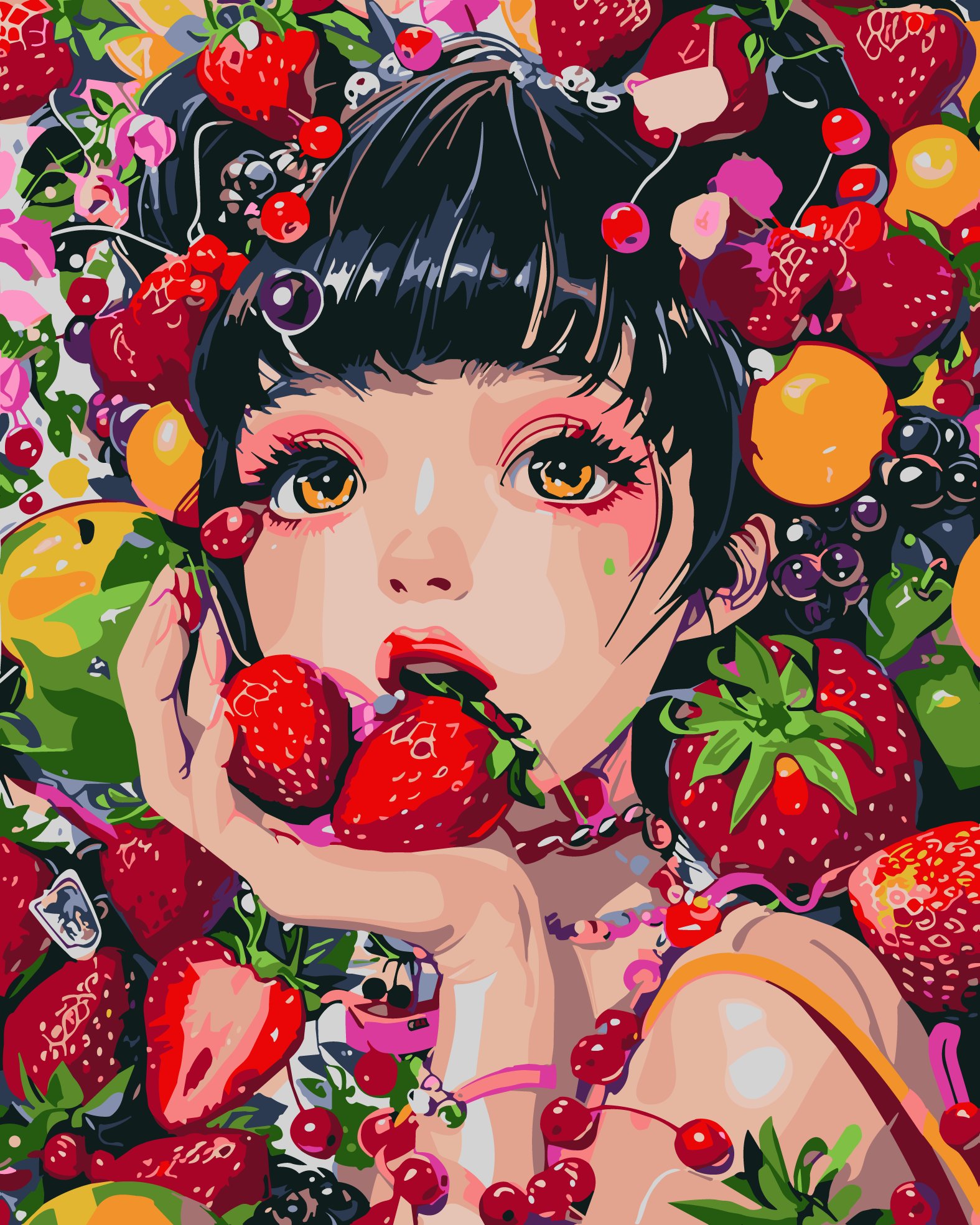 Картина по номерам "Аниме", 40x50 см