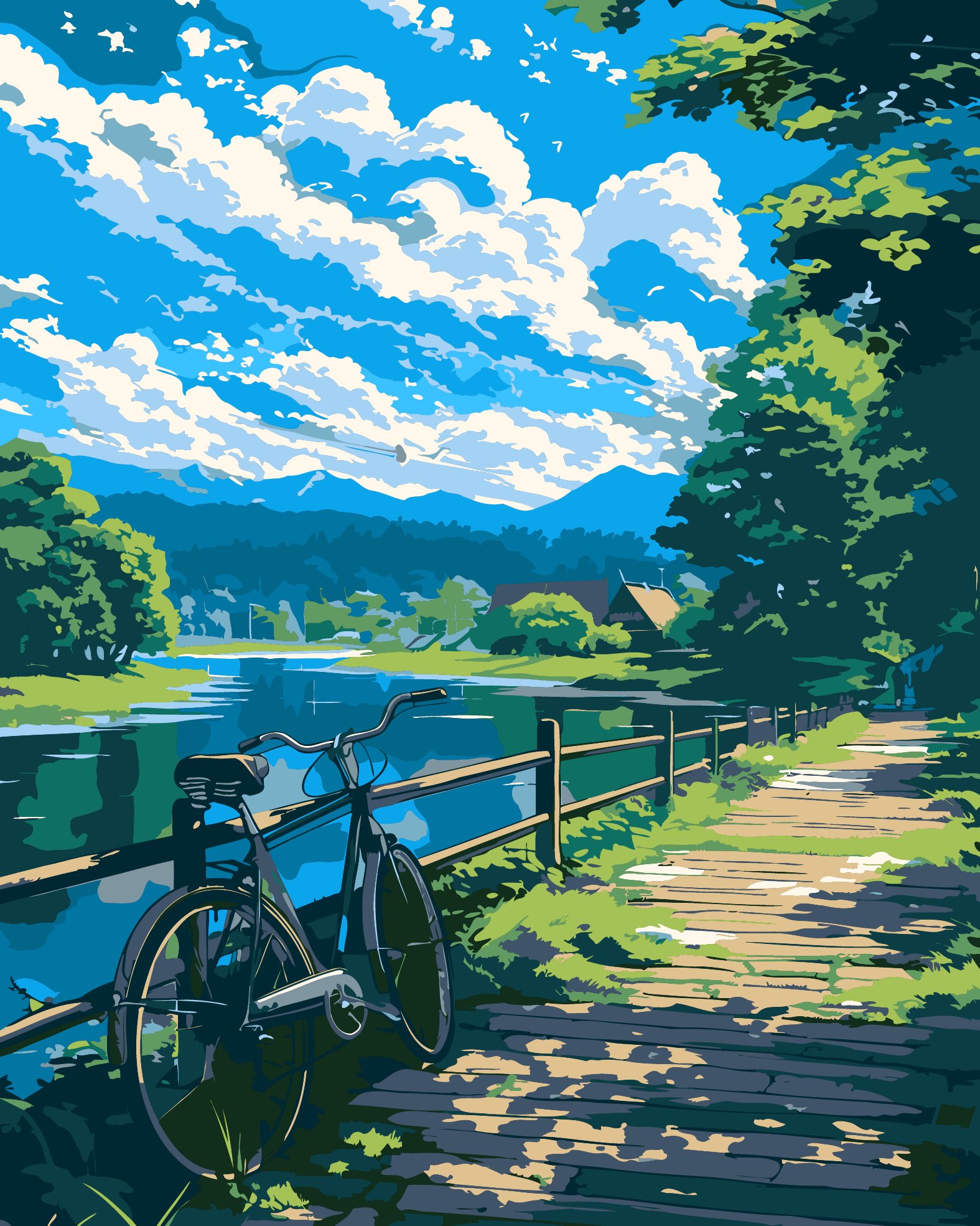 Картина по номерам "Пейзаж B", 40x50 см