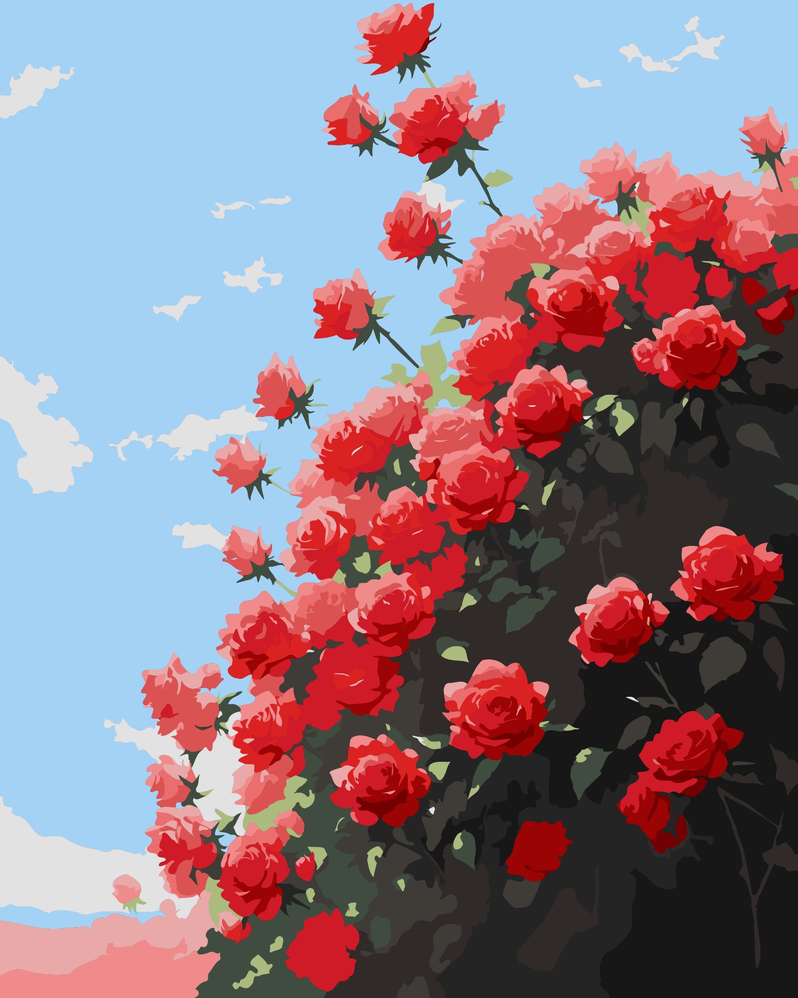 Картина по номерам "Пейзаж B", 40x50 см