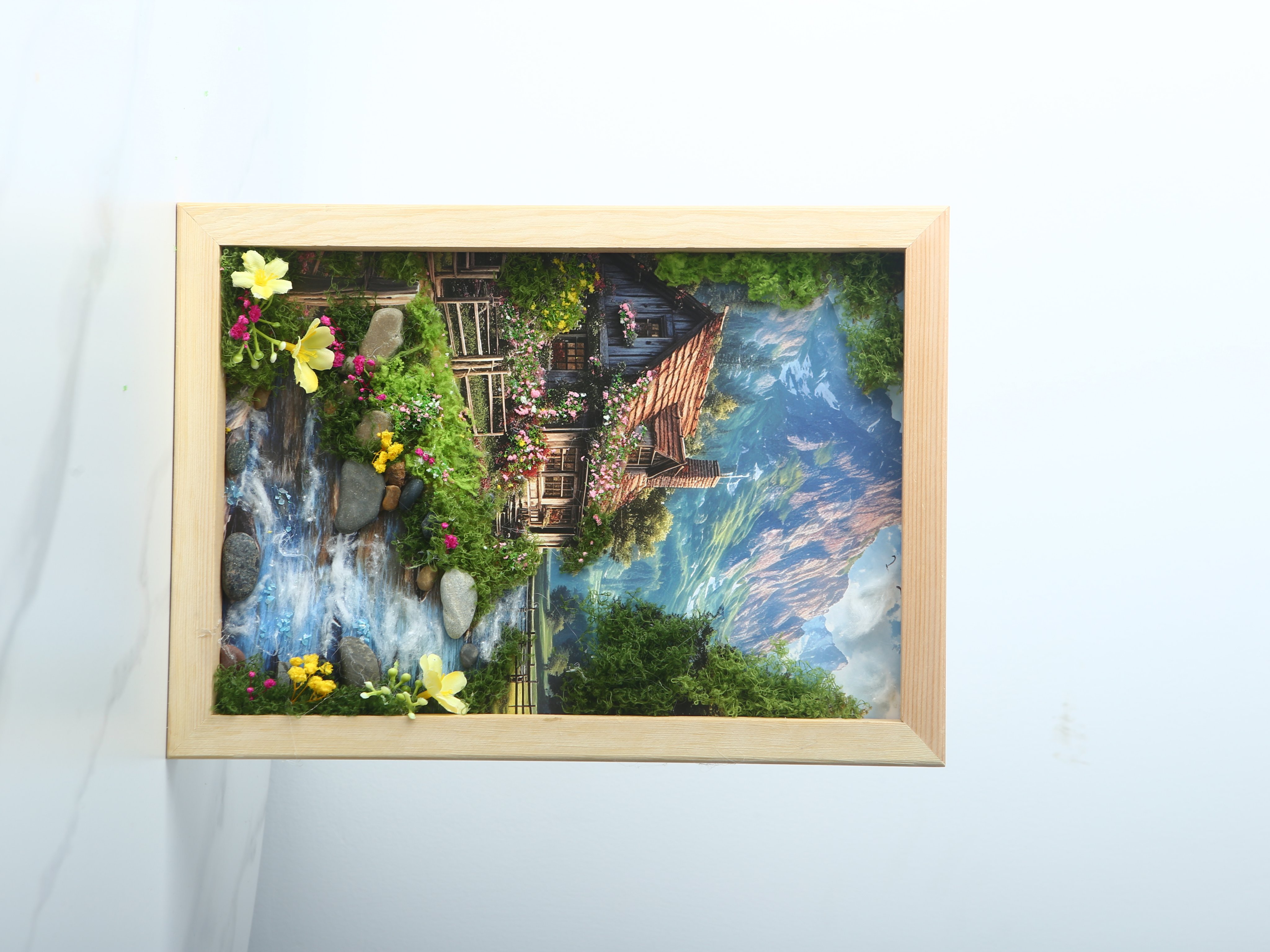 3D картина "Туманный лес", 23x30 см, DIY