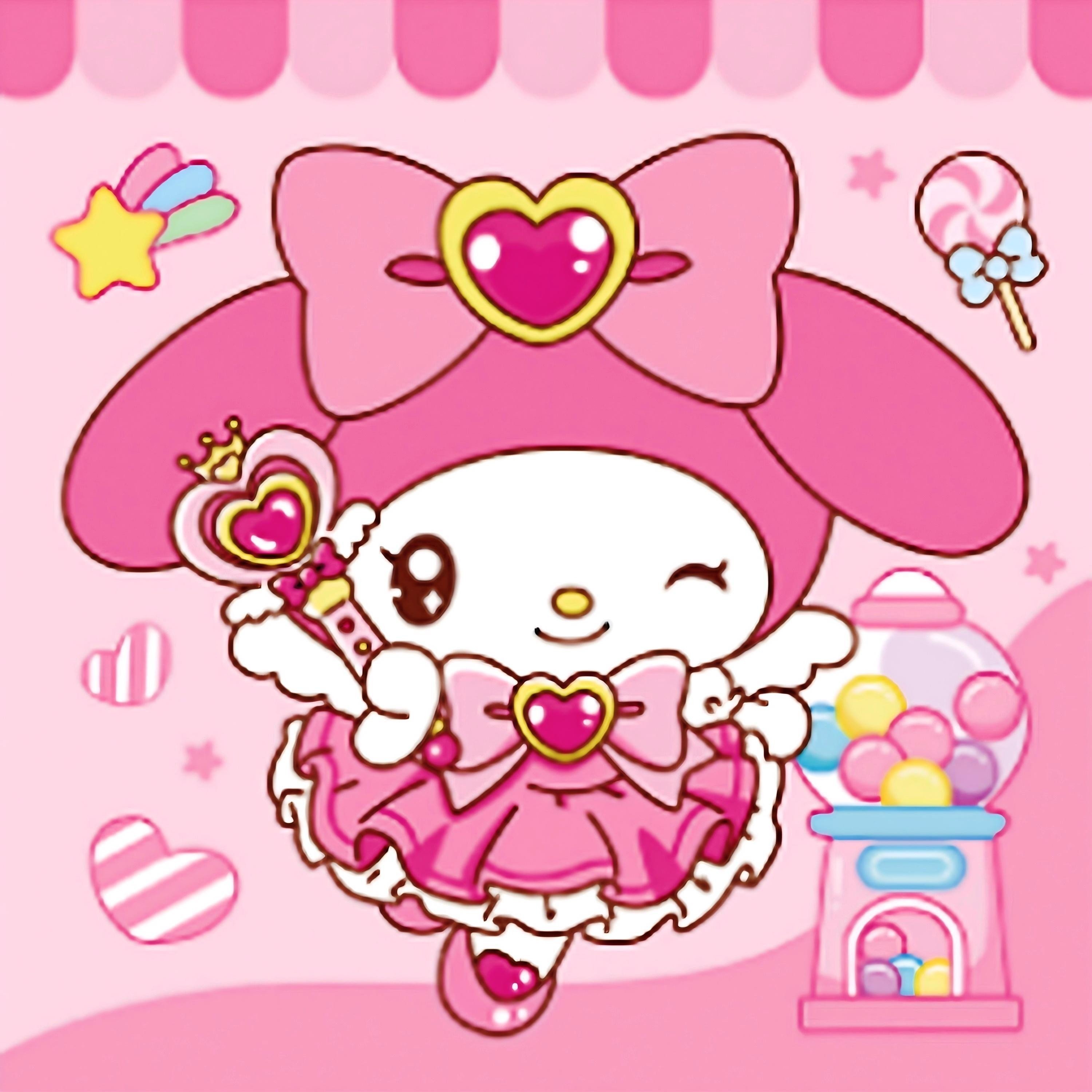 Алмазная мозаика My Melody с рамкой 20x20 см