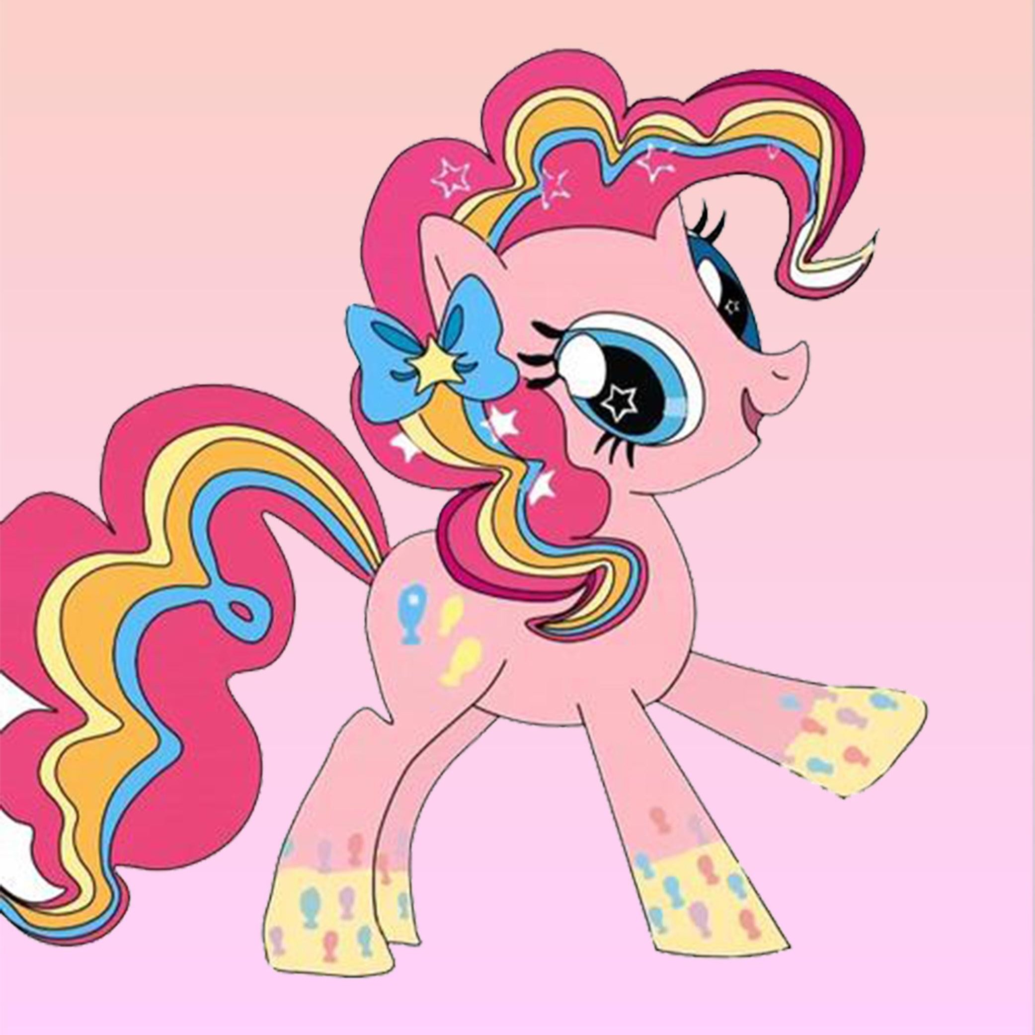 Алмазная мозаика "Pony Polly" с рамкой 20x20 см