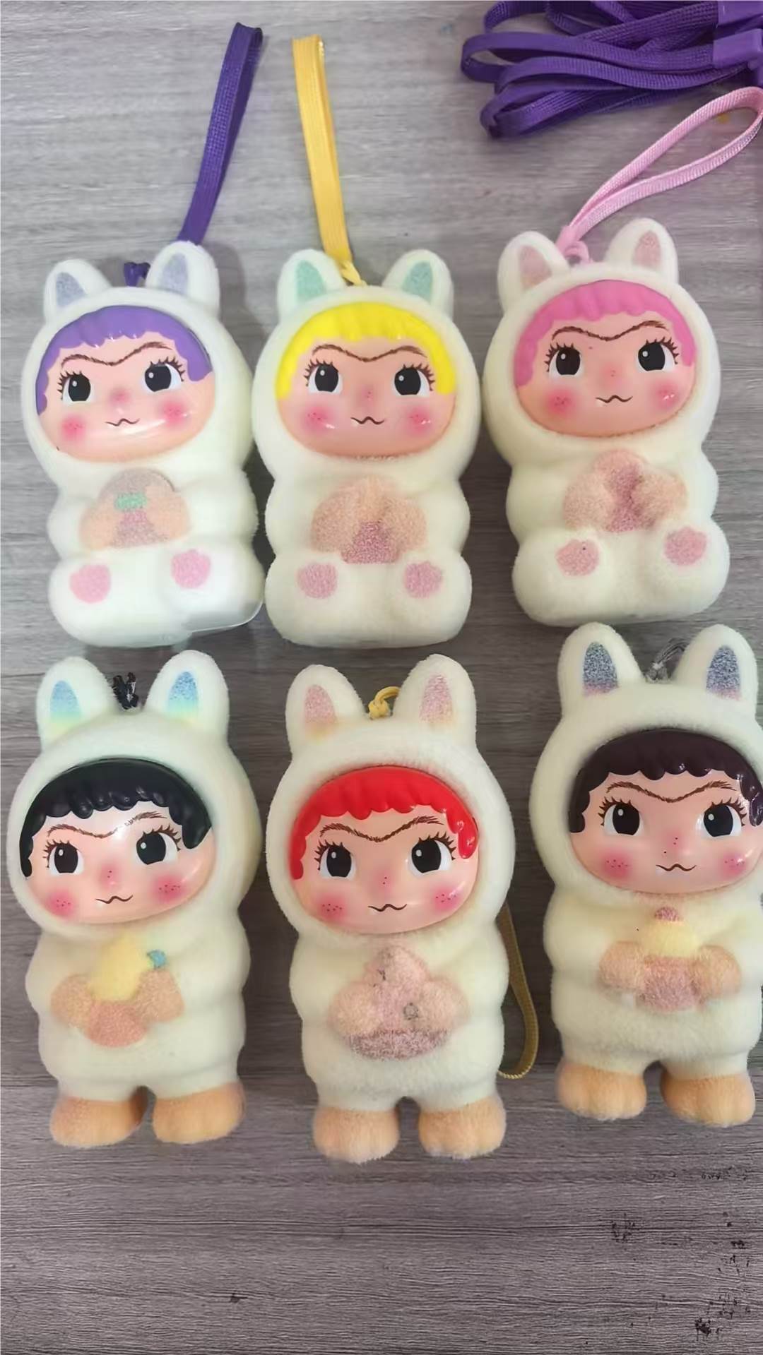 Мягкая игрушка Labubu в виде зверюшки, виниловая голова, 3-е поколение